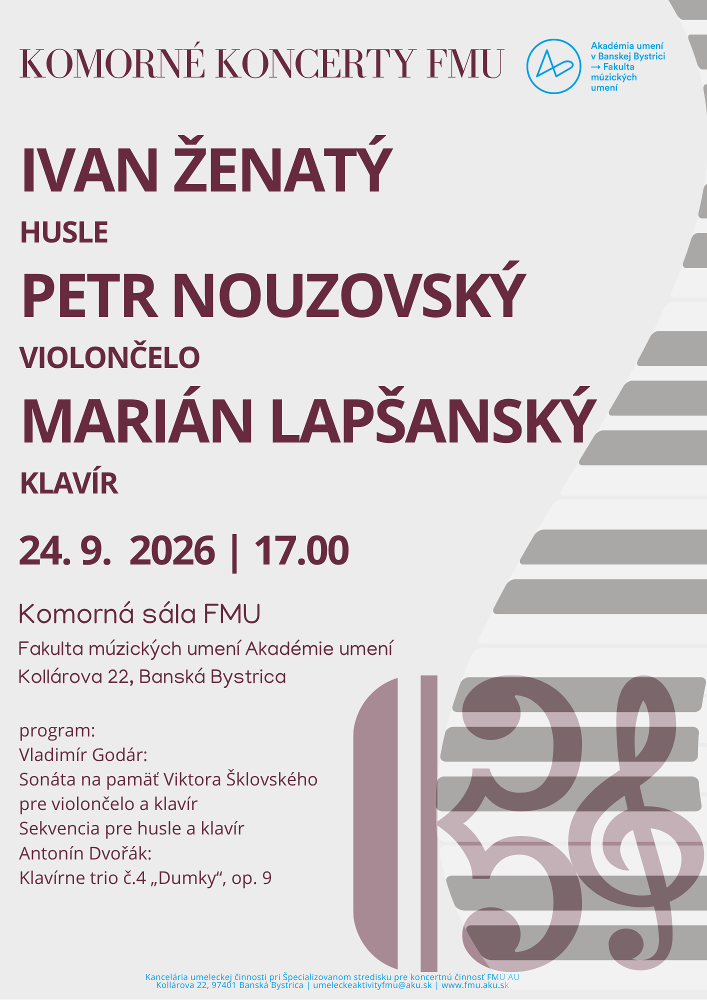 KOMORNEE KONCERTY FMU 2026 24 09