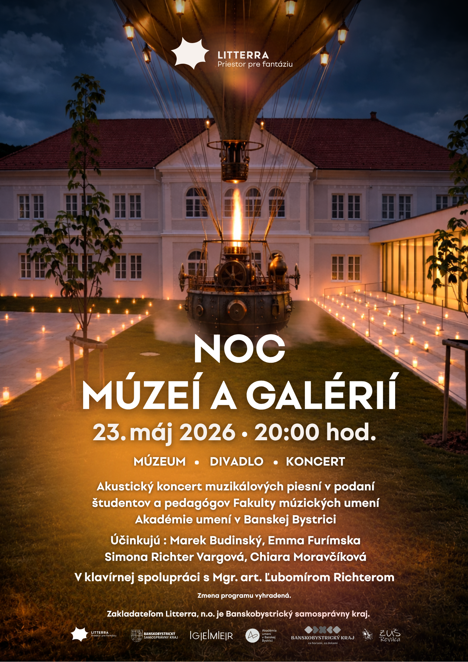 Noc muzei a galerii 2026